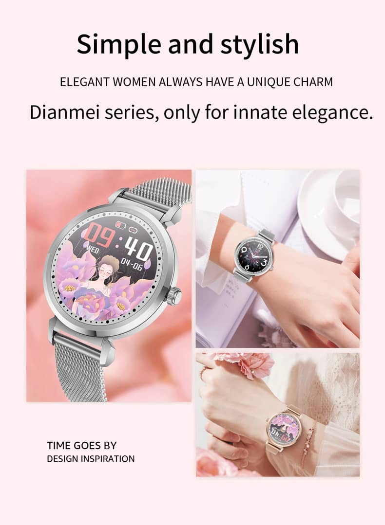 Findtime Smart Watch for Women Monitor Blood Pressure Heart Rate Blood Oxygen