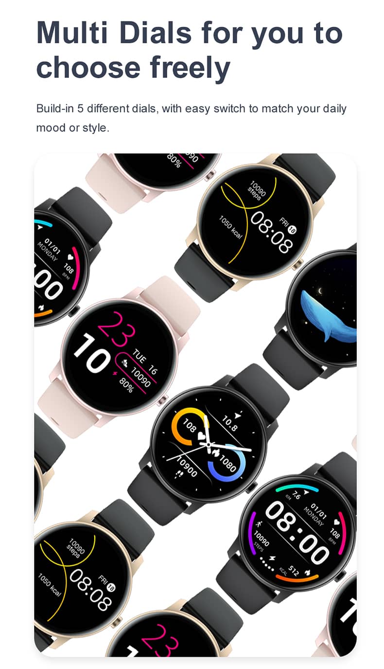 Findtime Smart Watch Monitor Blood Pressure Heart Rate Blood Oxygen