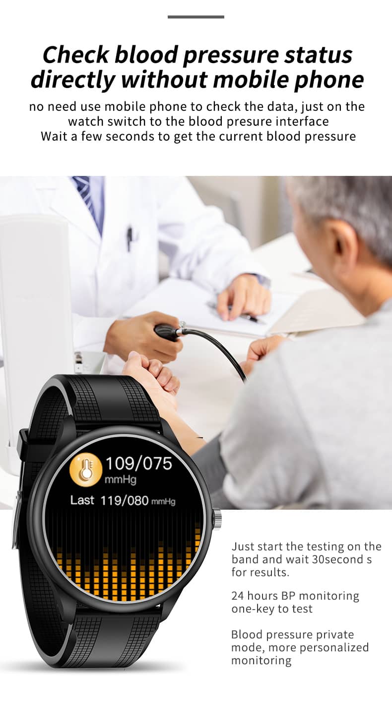 Findtime Smart Watch with Bluetooth Calling Heart Rate Blood Pressure Monitoring