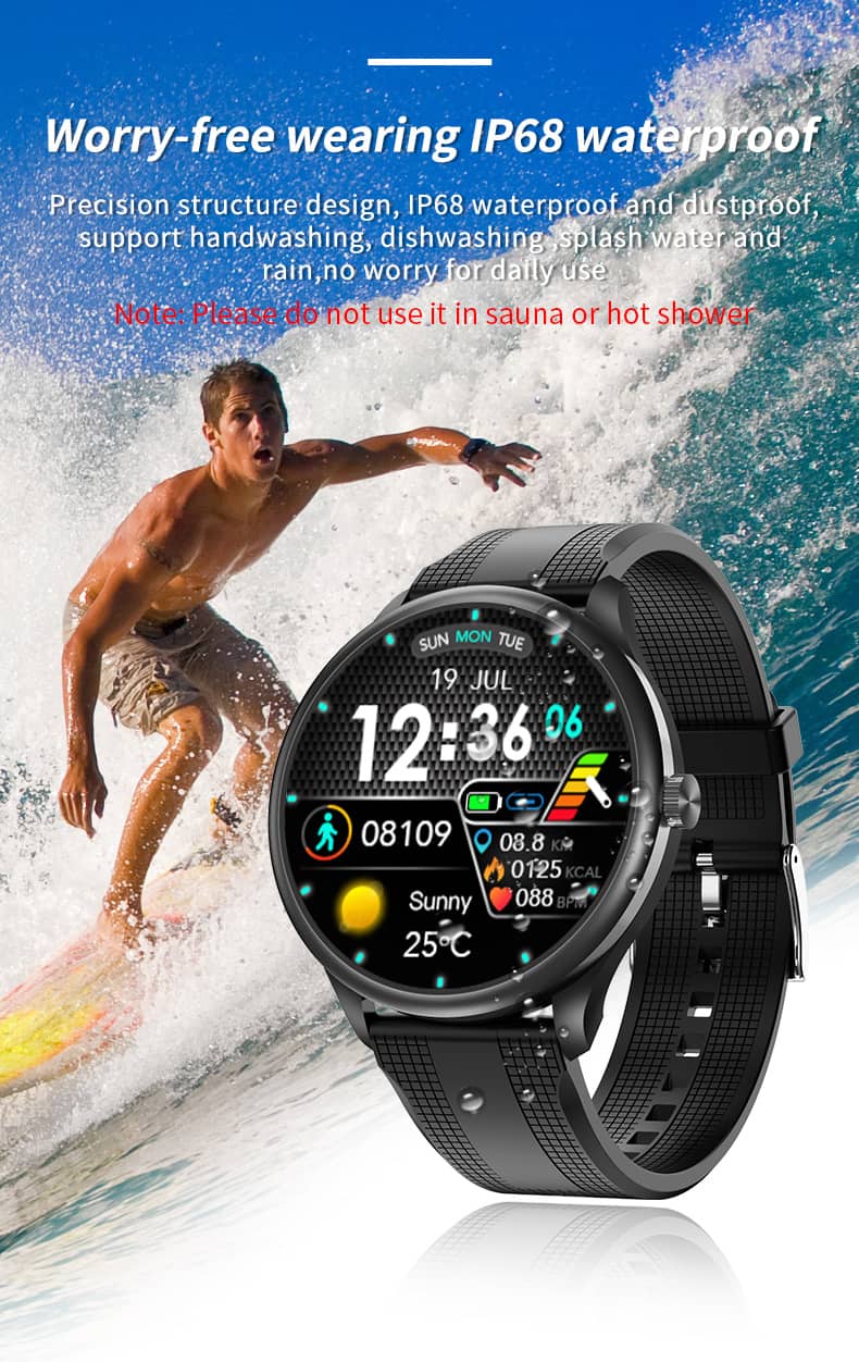 Findtime Smart Watch with Bluetooth Calling Heart Rate Blood Pressure Monitoring