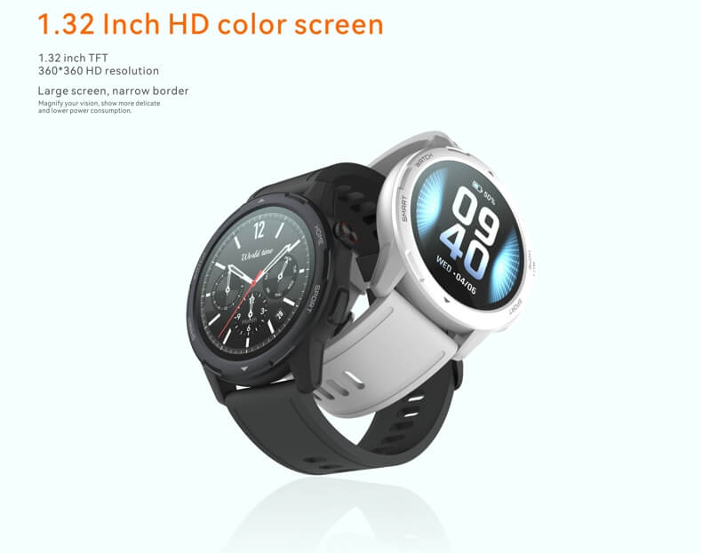 Findtime Smart Watch with Heart Rate Monitor Blood Oxygen Bluetooh Calling