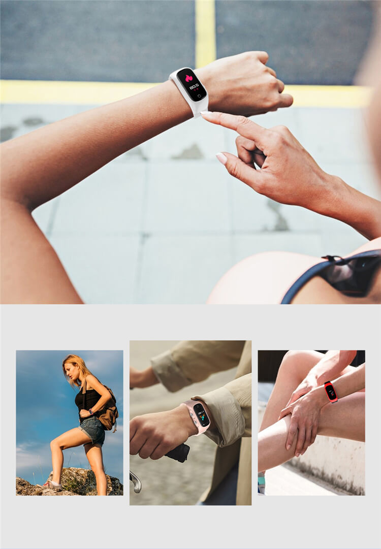 Findtime Fitness-Tracker mit Bluetooth-Ohrhörern für Gesundheitsmonitor