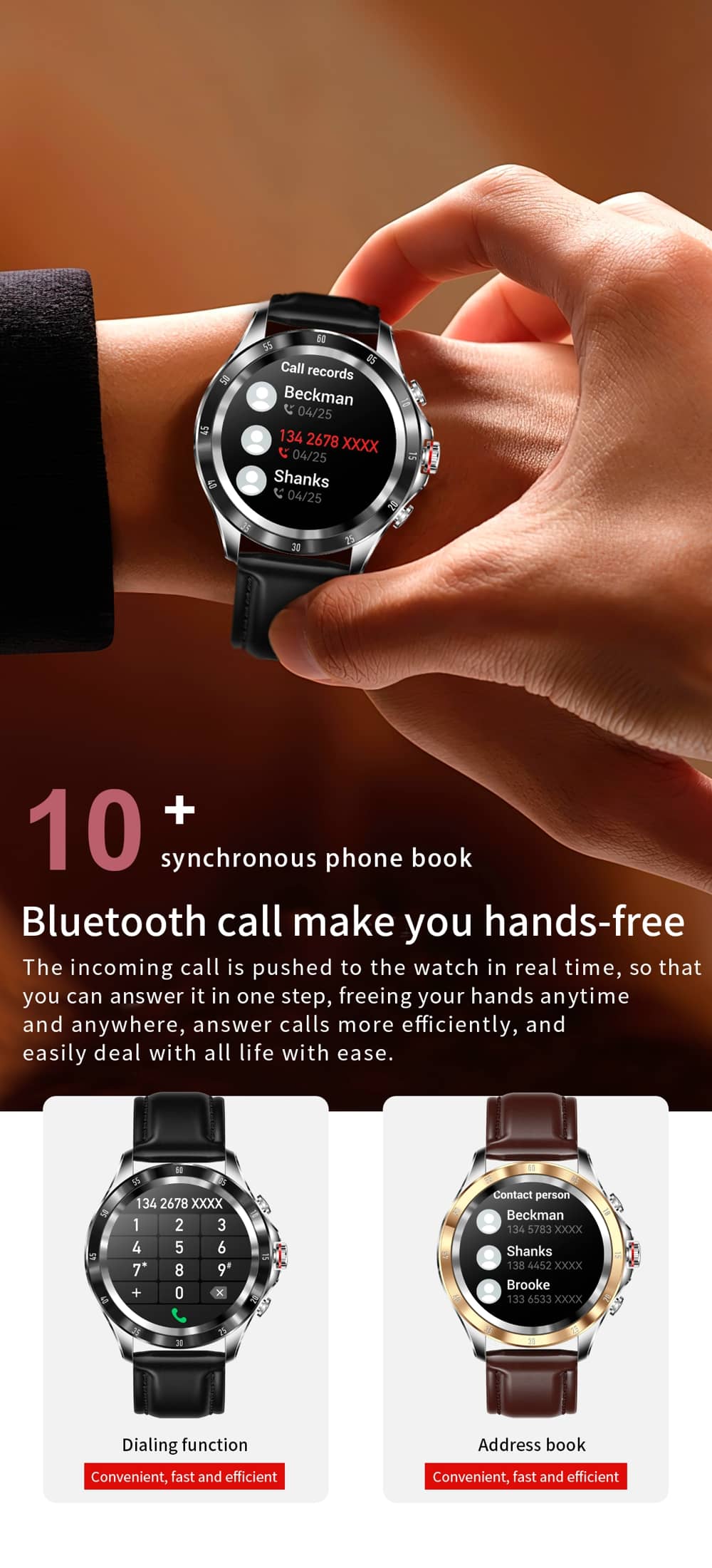 Findtime Smart Watch Monitor Blutdruck Herzfrequenz Blutsauerstoff Körpertemperatur Bluetooth-Anrufe
