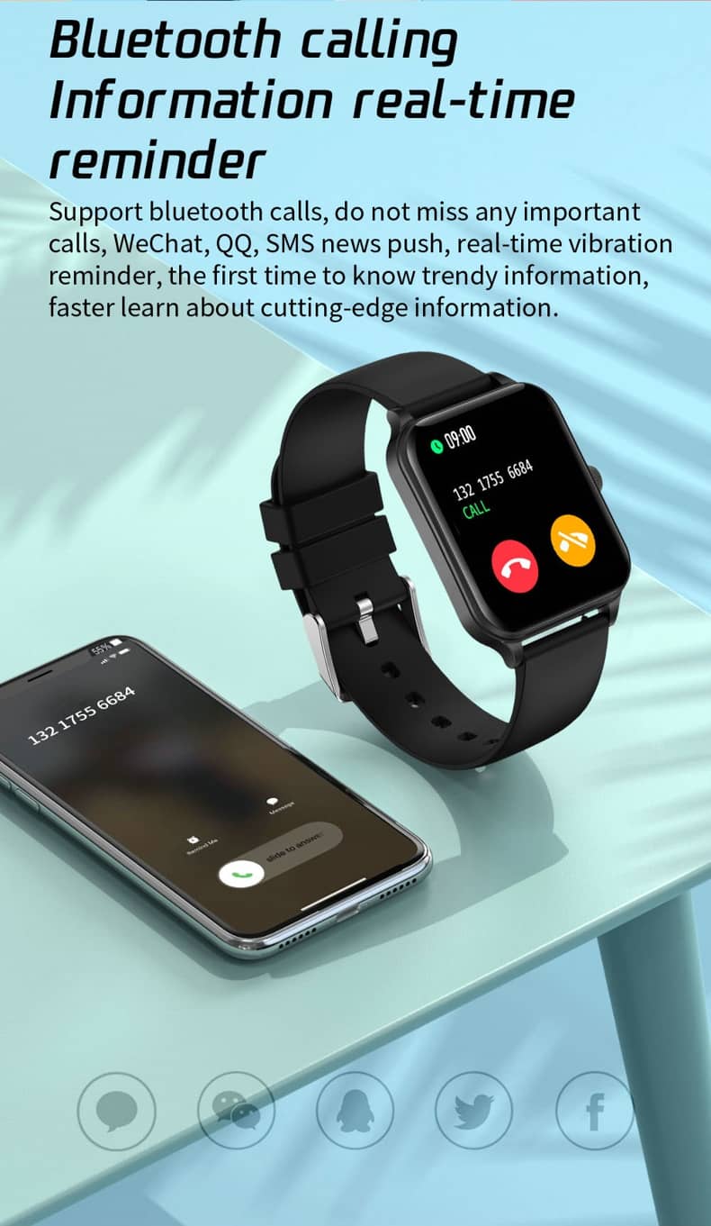 Findtime Smart Watch with Blood Pressure Monitor Blood Oxygen Heart Rate Bluetooth Calling