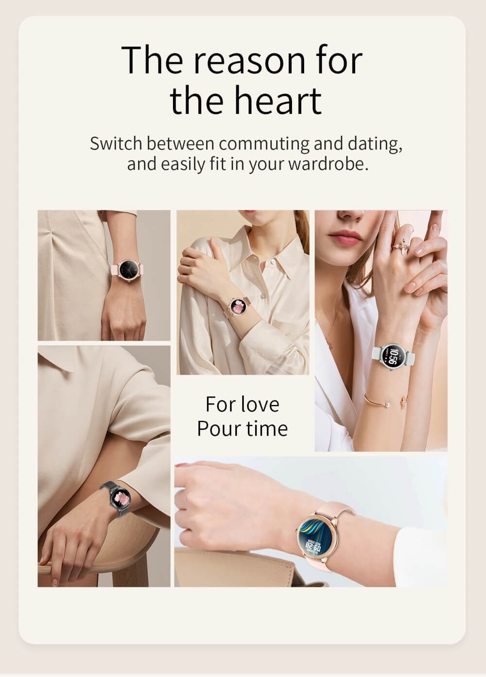 Reloj inteligente Findtime, monitor de presión arterial, oxígeno en sangre, frecuencia cardíaca, temperatura corporal con llamada Bluetooth