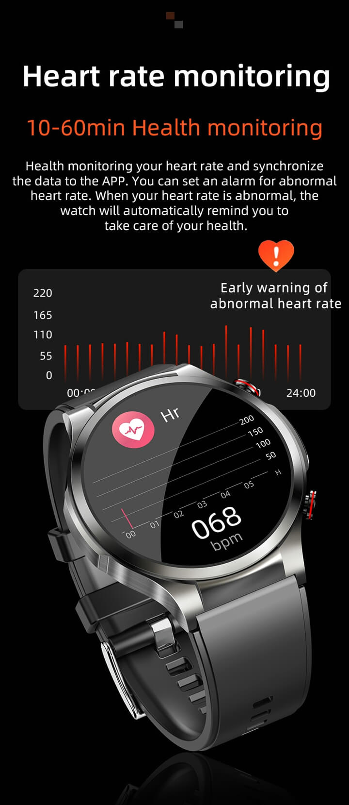 Reloj inteligente Findtime S43 con monitor de glucosa