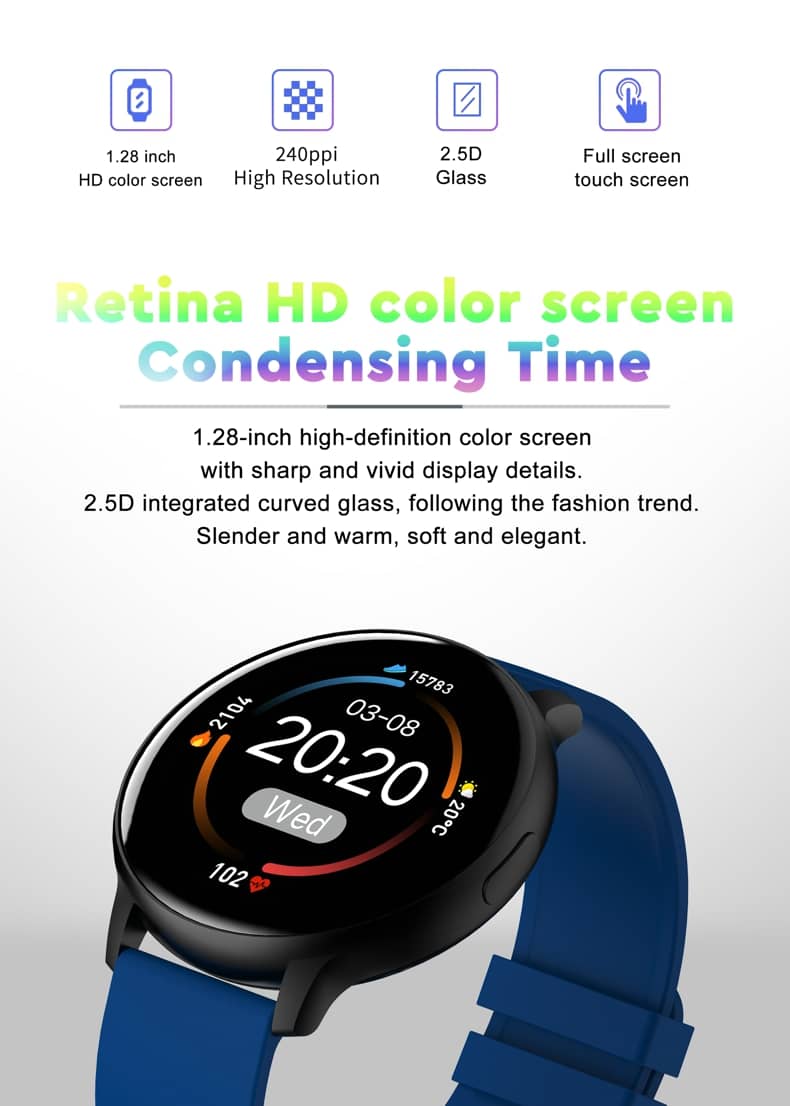 Findtime Smart Watch Blood Pressure SpO2 Heart Rate Monitoring Bluetooth Calling