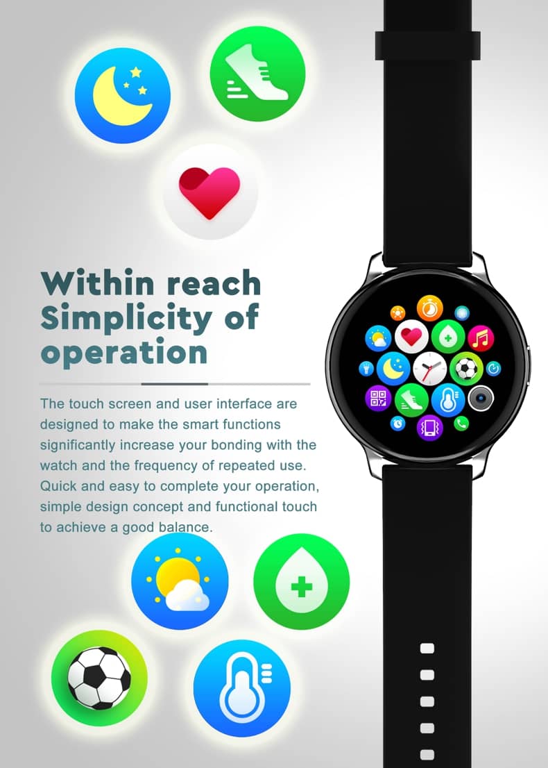 Findtime Smart Watch Blood Pressure SpO2 Heart Rate Monitoring Bluetooth Calling