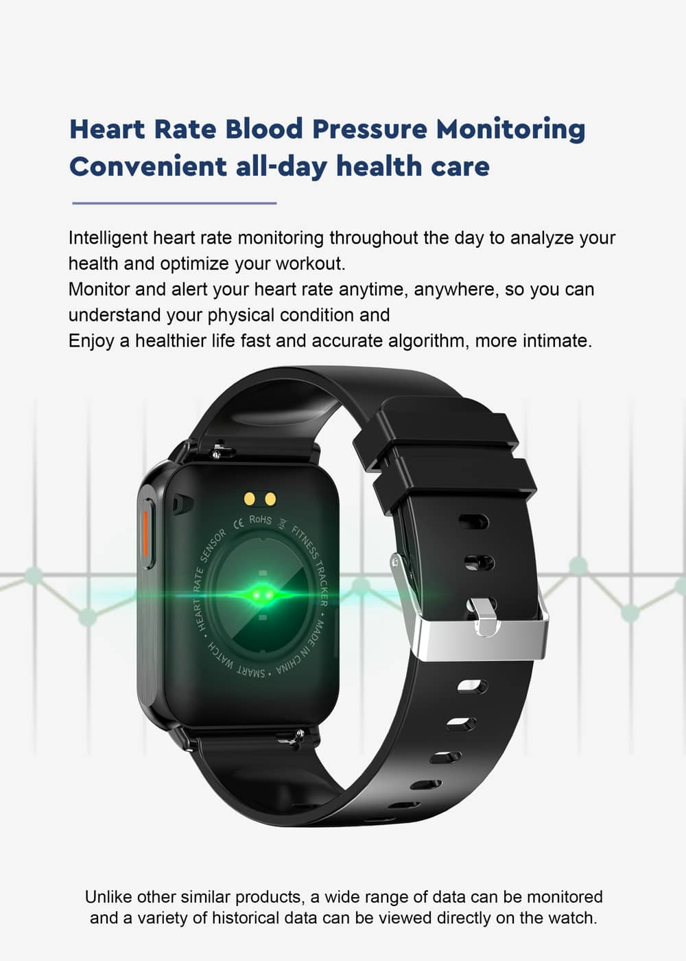 Findtime Smart Watch Monitor Blood Pressure Blood Oxygen Heart Rate Bluetooth Calling