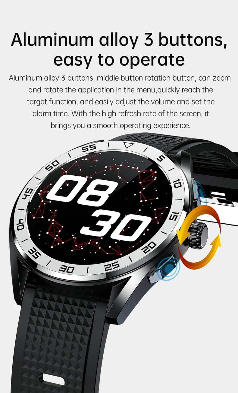 Findtime Smart Watch with Blood Pressure and Blooed Oxygen Heart Rate Body Temperature Monitoring Bluetooth Calling