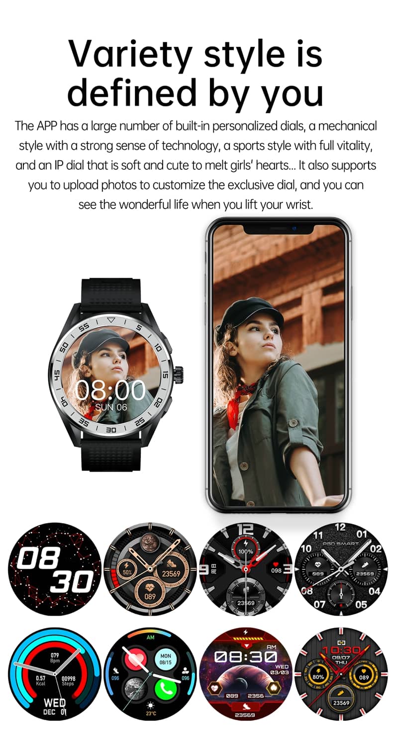 Findtime Smart Watch with Blood Pressure and Blooed Oxygen Heart Rate Body Temperature Monitoring Bluetooth Calling