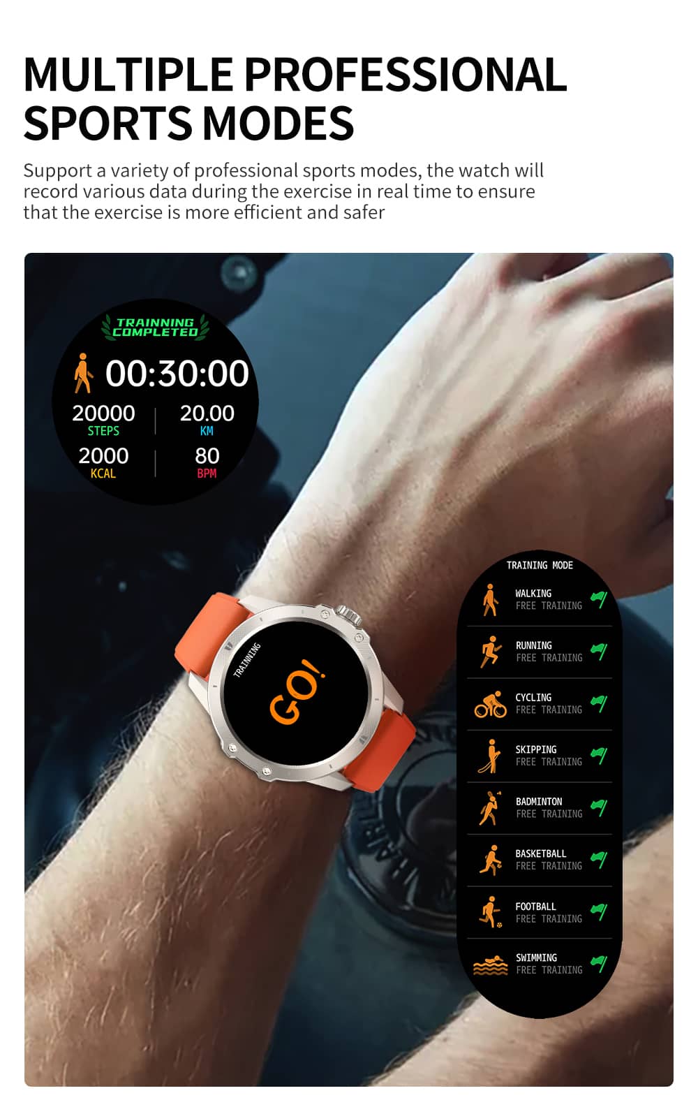 Reloj inteligente Findtime, monitor de presión arterial, frecuencia cardíaca, monitoreo de SpO2, llamadas Bluetooth