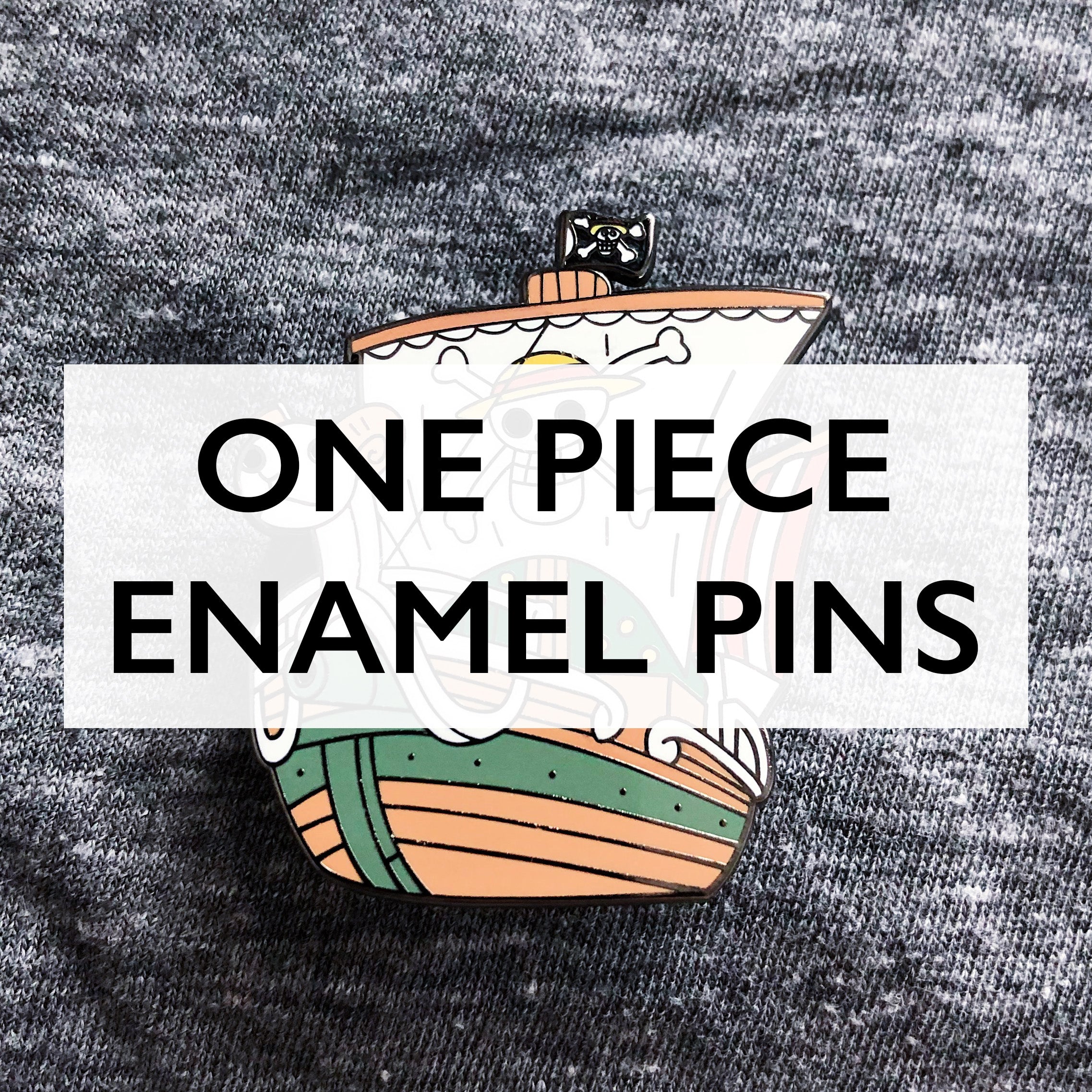 One Piece Straw Hat Crew Set of 10 Hard Enamel Pins - FREE SHIPPING
