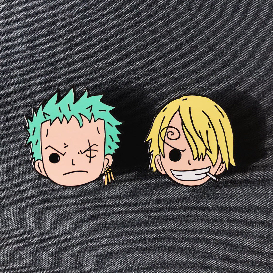 Roronoa Zoro And Sanji Enamel Pin Set Of 2 Choopl Designs