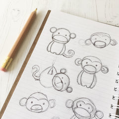 Sketching new Christmas products in January