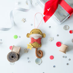 Miss Shelly Designs new monkey Christmas decoration