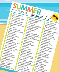 Summer holiday bucket list activities for younger children