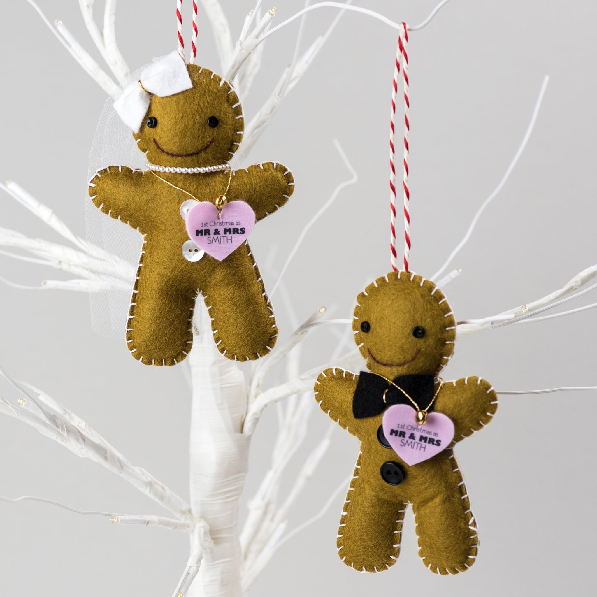 bride and groom christmas decoration