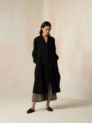 Kinship Layered Coat | 100% Handwoven Cotton | Vintage Inspired– BunaStudio