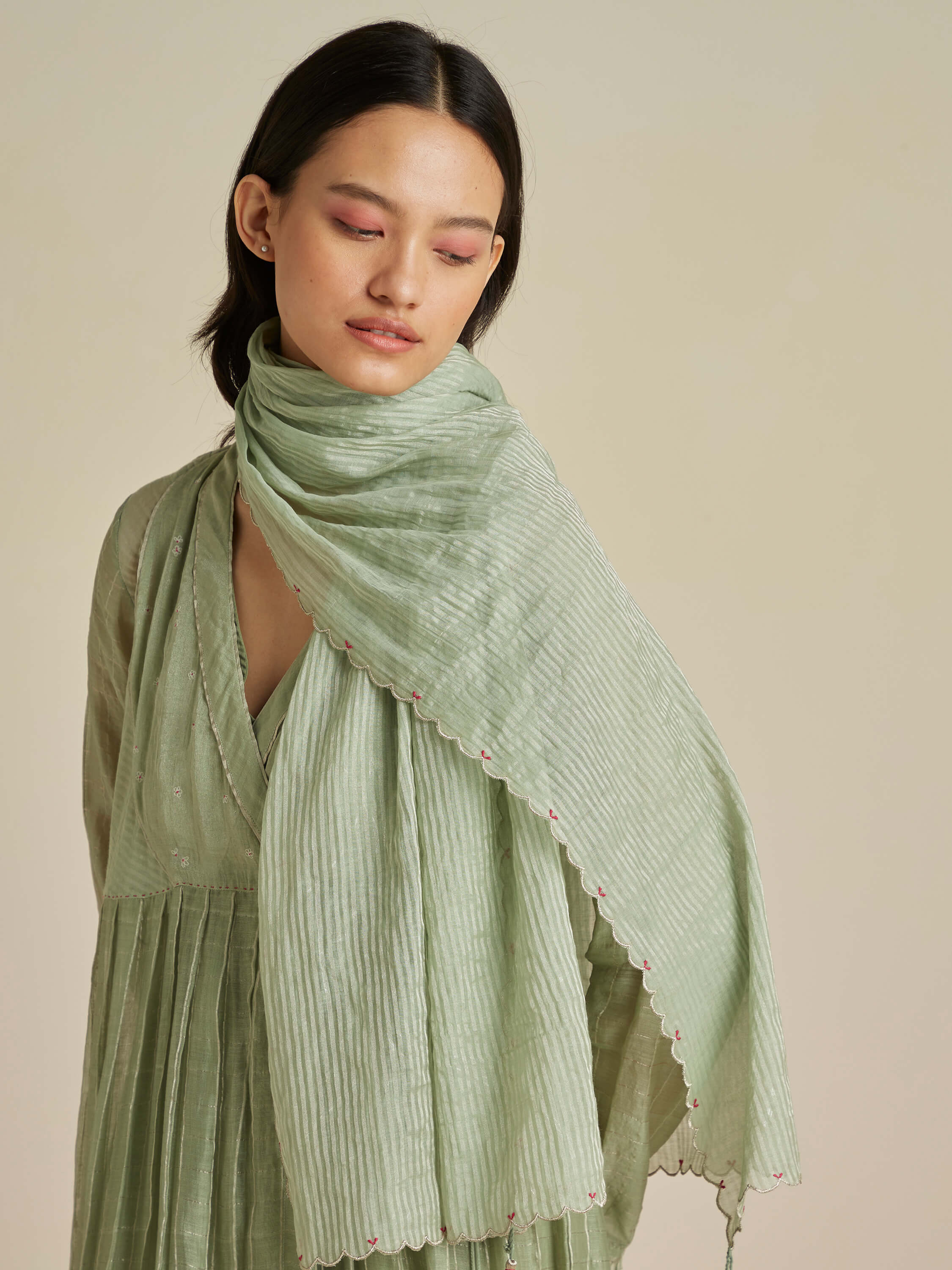 Lily Pods Scarf | Midori | Buna Studio – BunaStudio