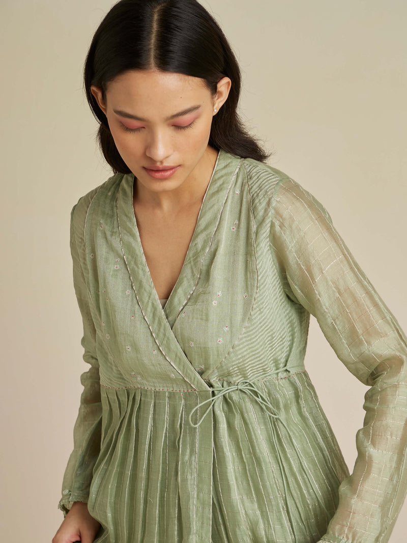 Sage Angarakha Maxi Dress | Midori | Buna Studio – BunaStudio