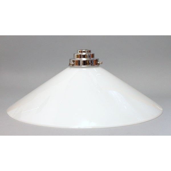 Extra Large Opal Coolie Glass Lamp Shade Art Deco Lighting Company