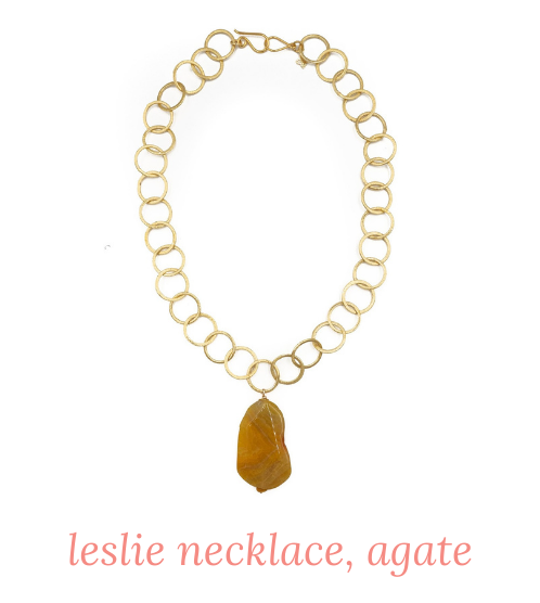 Leslie Necklace, Agate
