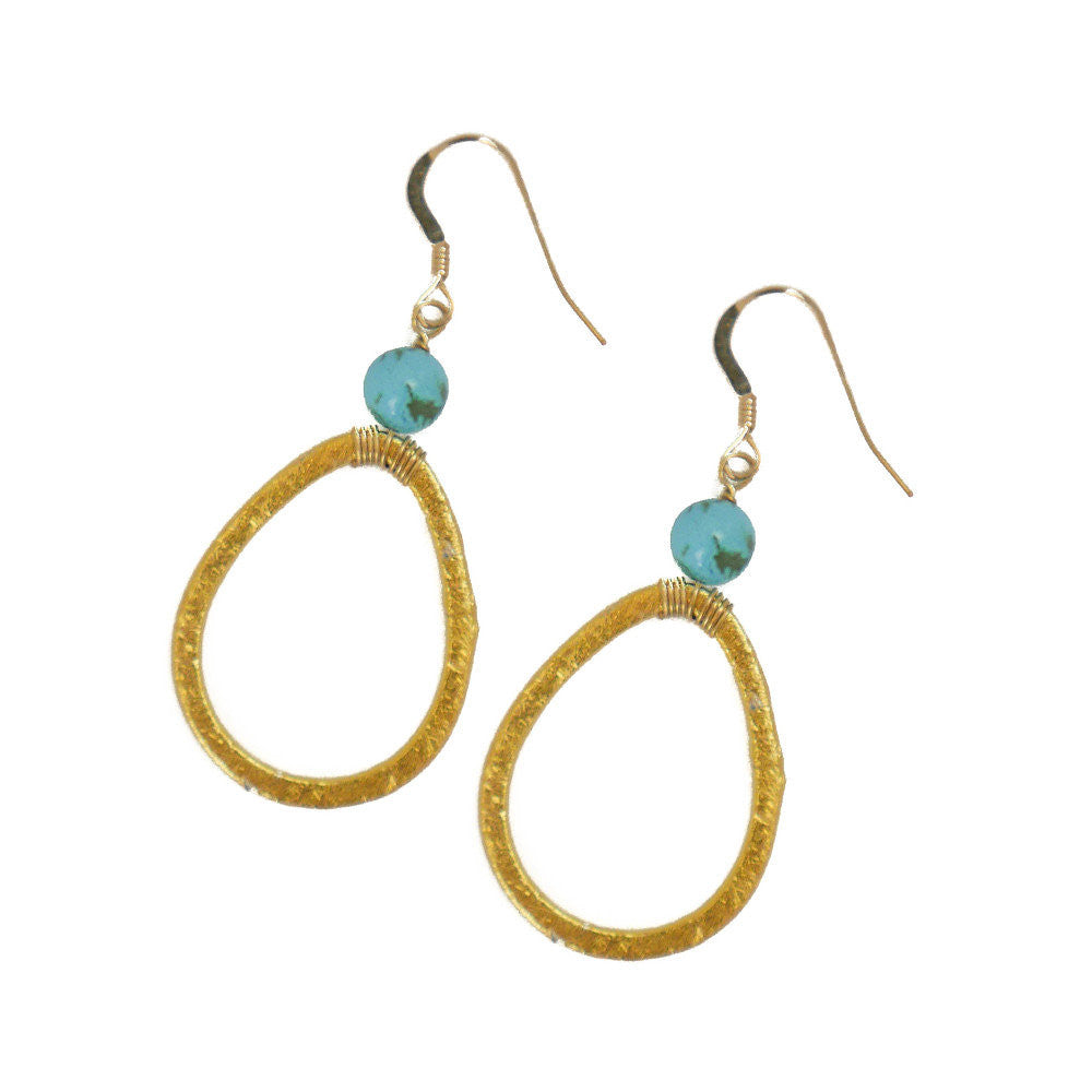 Sara Earring, Small Gold – Hazen & Co.