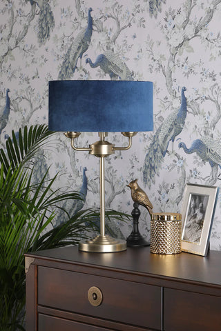 sorrento-range-by-laura-ashley-blue-shade-antique-brass-finish