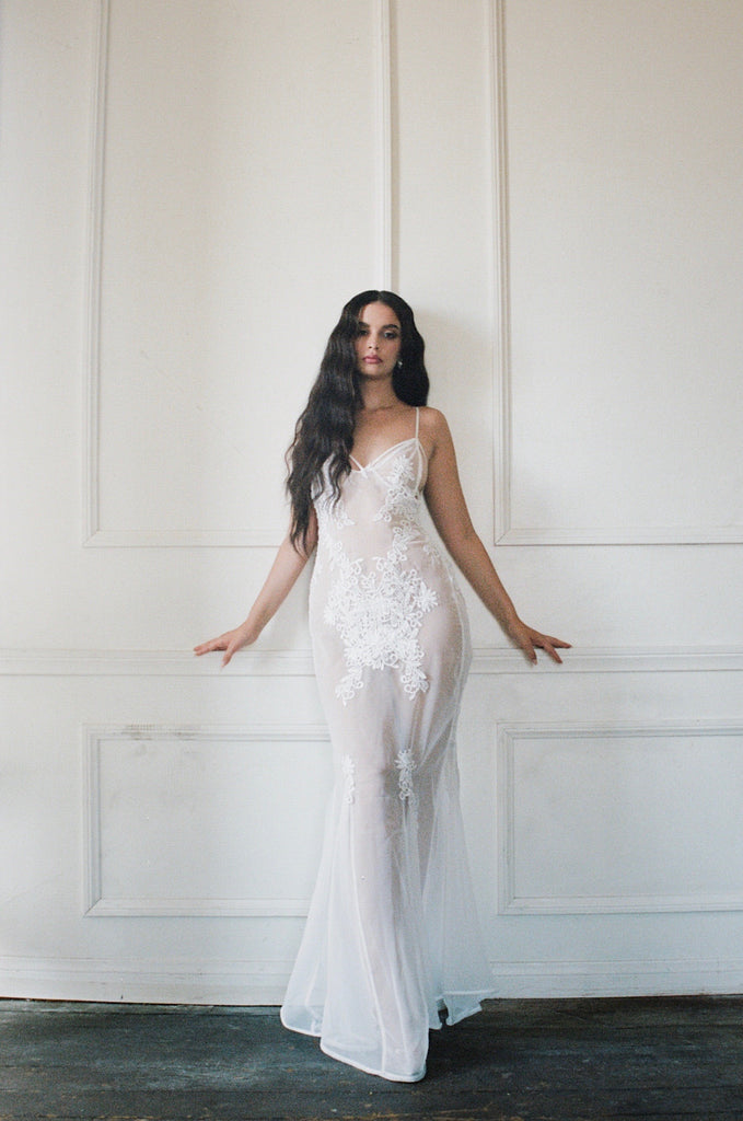 Sabrina Claudio wear the LNH Slip Dress for her music video "The Problem is You"