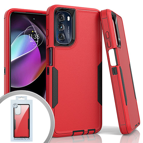 Compatible with Motorola Moto G 5G SLIM Case 2, Red CellularOutfitter