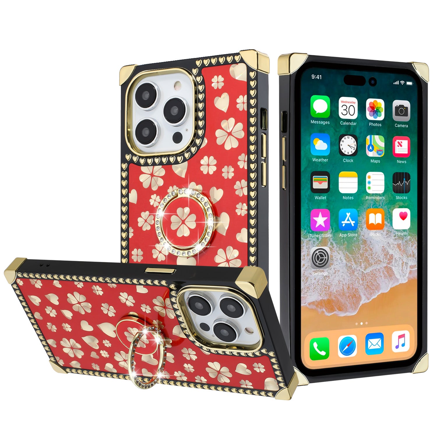 New Design Luxury Square Phone Case for iPhone 14 13 12 11 PRO Max