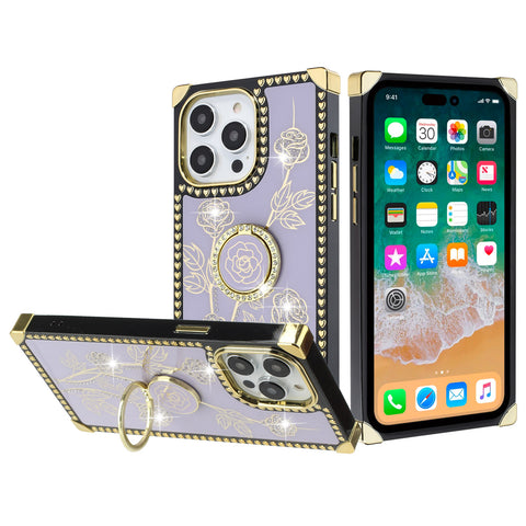Compatible with Apple iPhone 14 6.1 inch Heart Studded Diamond Bling R –  CellularOutfitter