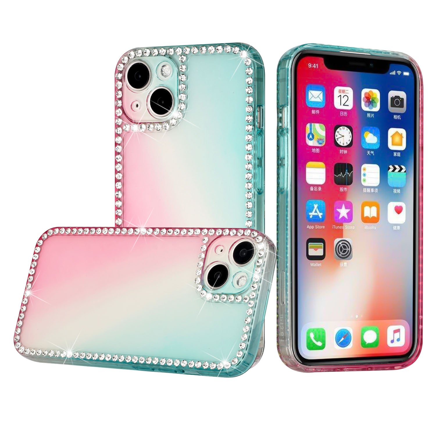 Fashion Square Leather Phone Case For iPhone 11 12 Pro Max XS MAX XR 7 8  Plus S