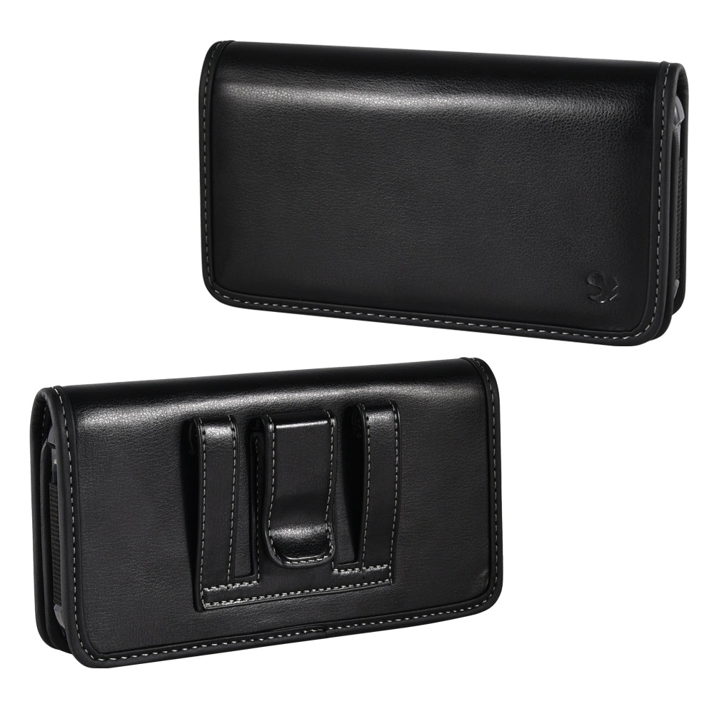 Large Size 6.3 inch Universal Horizontal Smooth Faux Leather Phone Pou –  CellularOutfitter