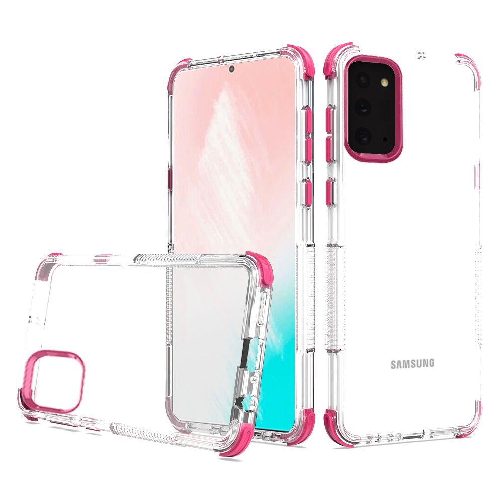 Shockproof Heavy Duty Bumper Mobile Phone Case, Pink/Clear –  CellularOutfitter