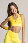 Tiger Friday Lemon Yellow Bralette With Open Back And Slip On Design Size Child XS