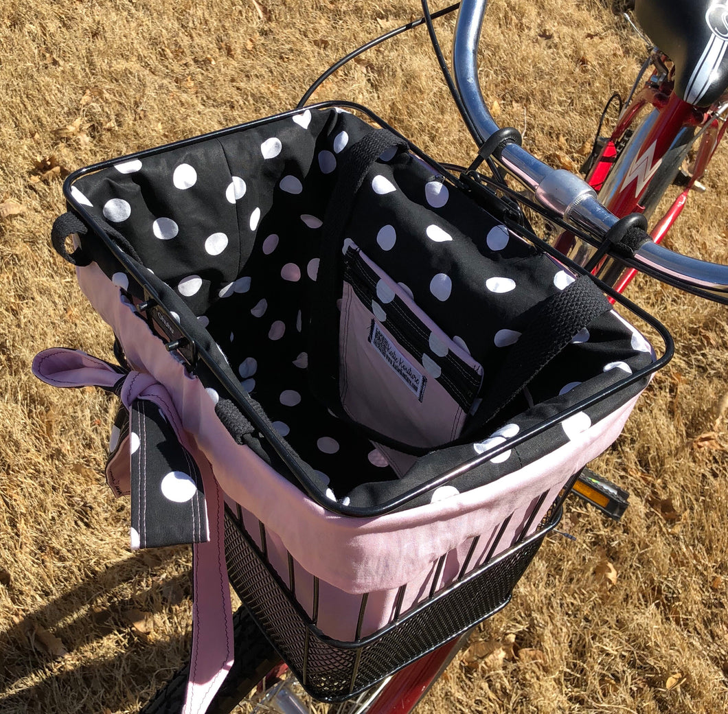 black bike basket