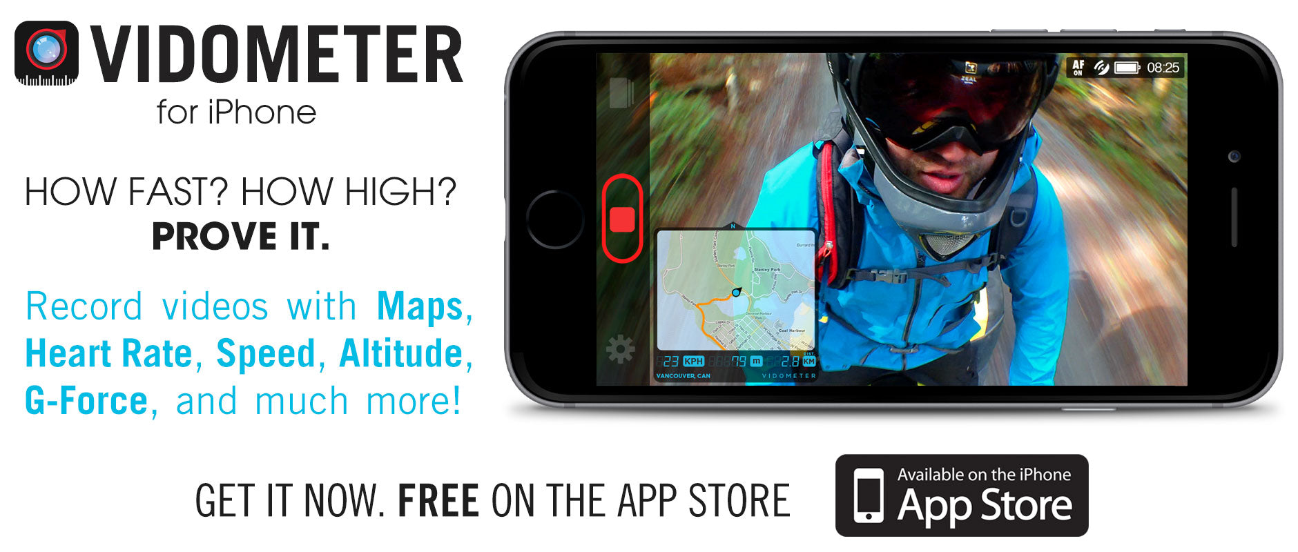 Vidometer Iphone Gps Video Recorder App Map Speed Acceleration Dashcam Hitcase