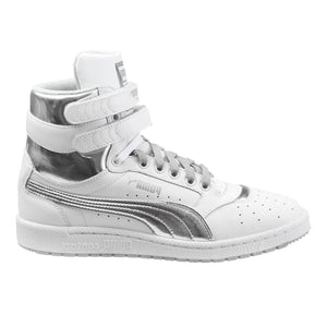 puma silver high tops