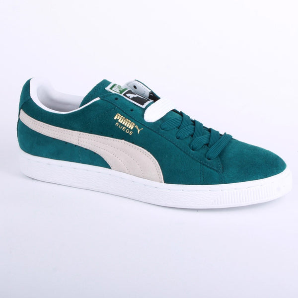 teal suede pumas