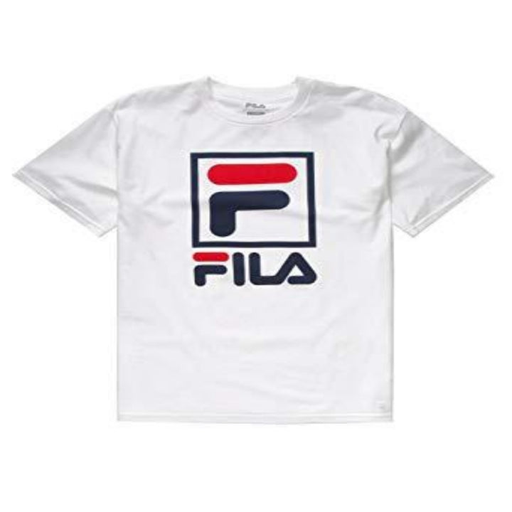 Fila Stacked Tee Shirt Men S Wht Navy Cred Moesports