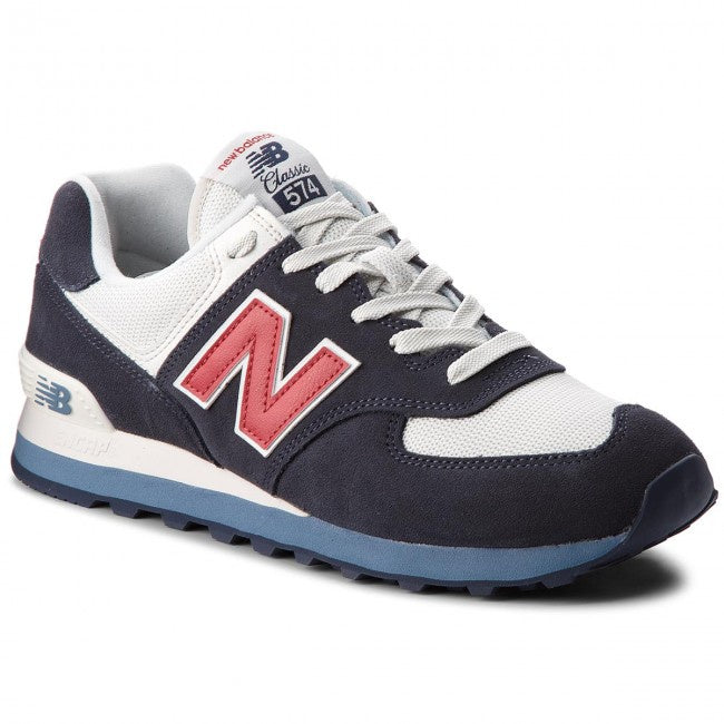 new balance 574 blue and white