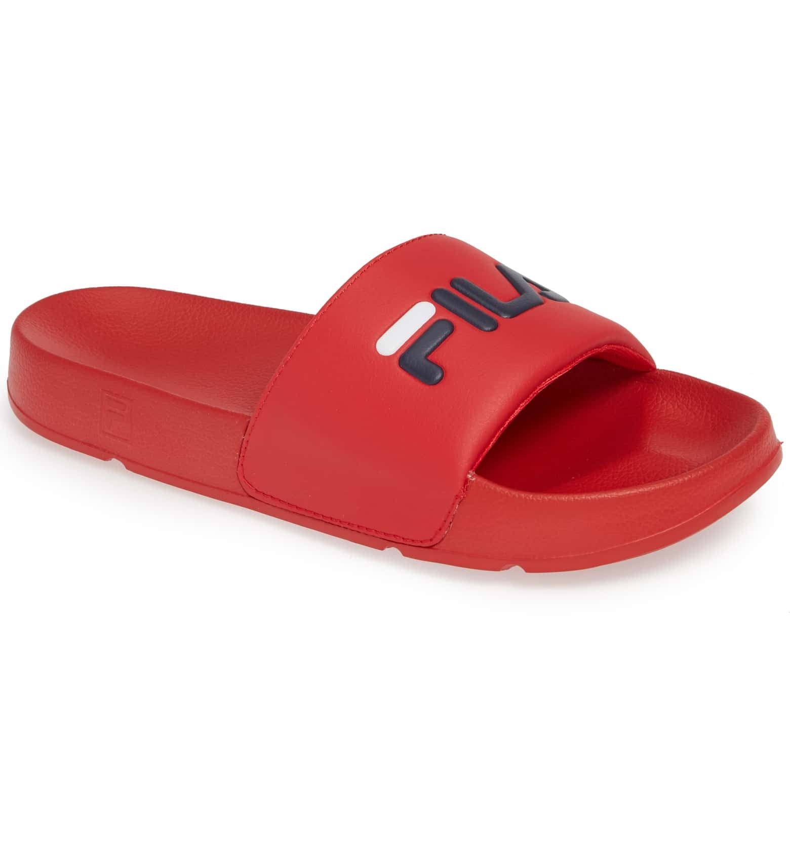 red colour slippers