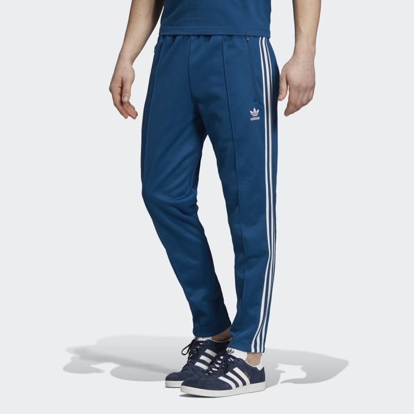 adidas beckenbauer tracksuit blue