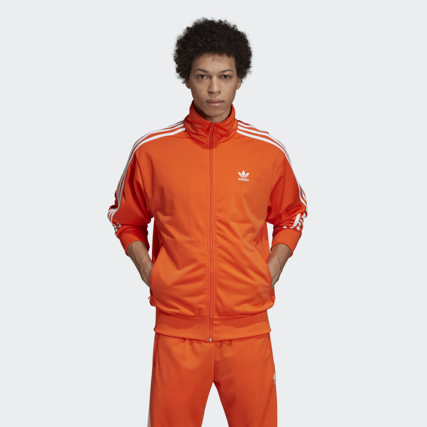 mens orange adidas tracksuit