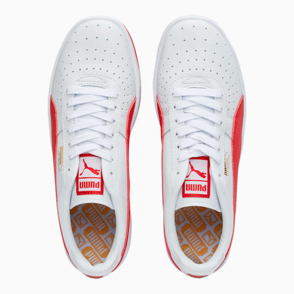 puma white ribbon sneakers