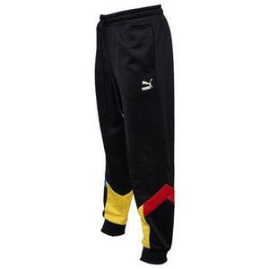 puma black and yellow tracksuit