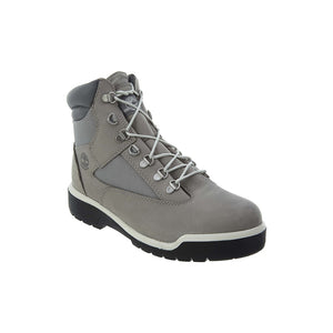 grey timberland field boots