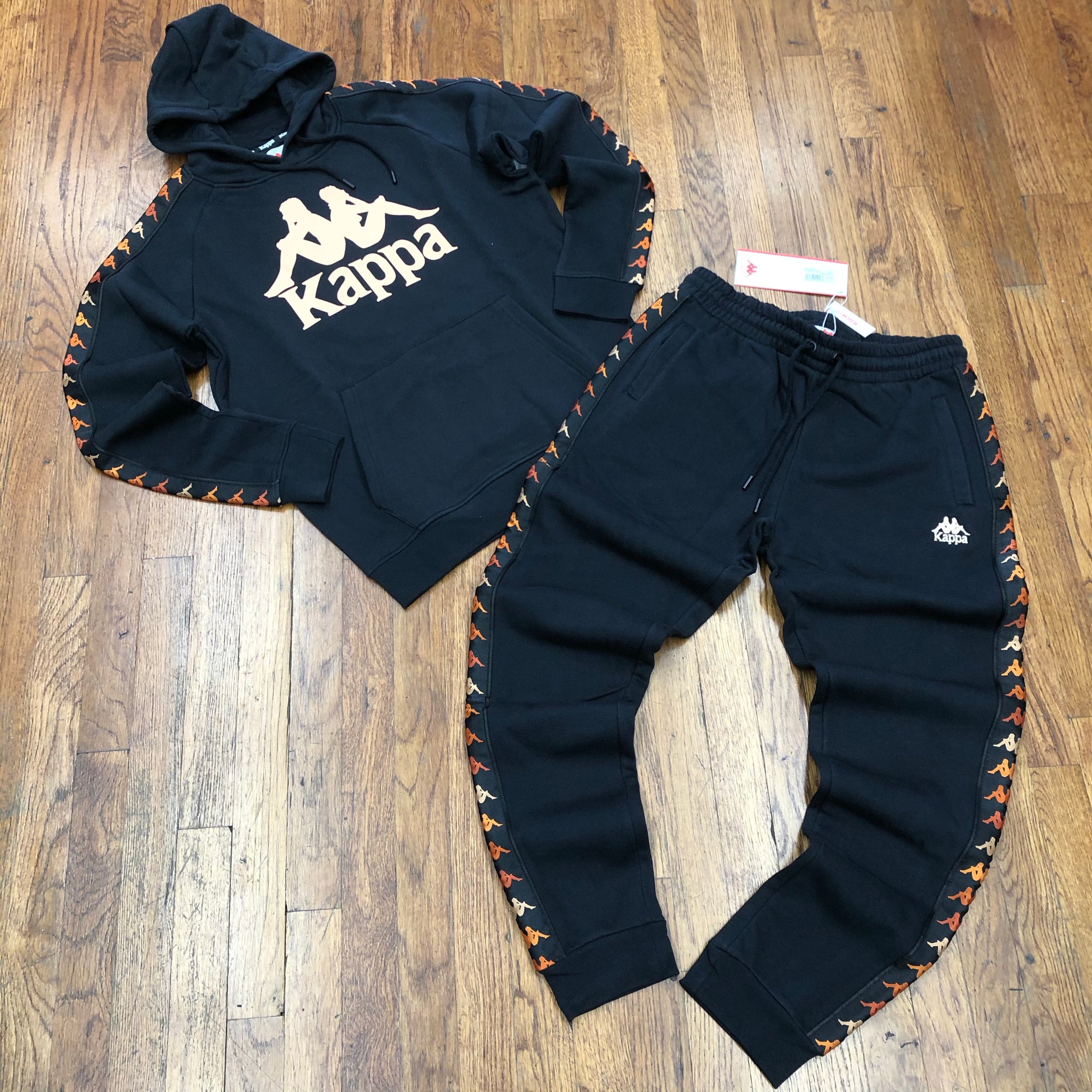 kappa black sweatsuit